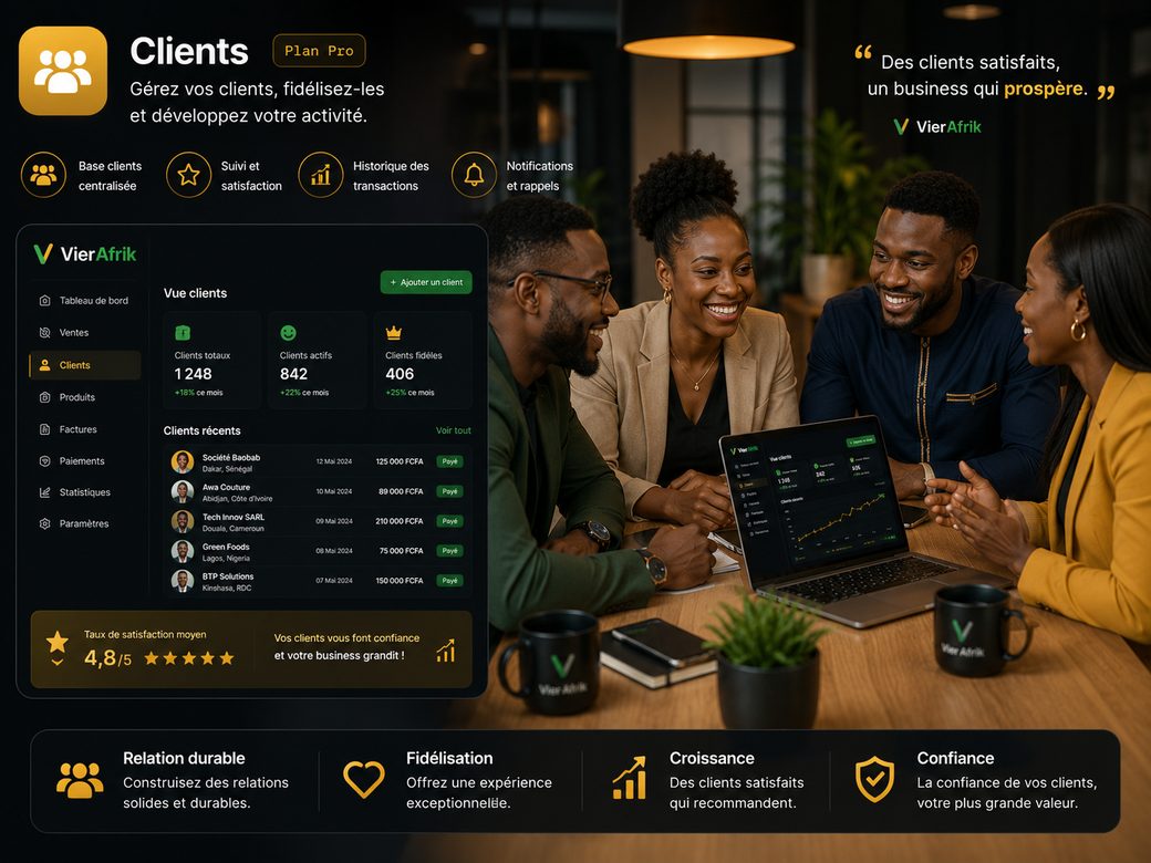 Clients, gérez et fidélisez vos clients