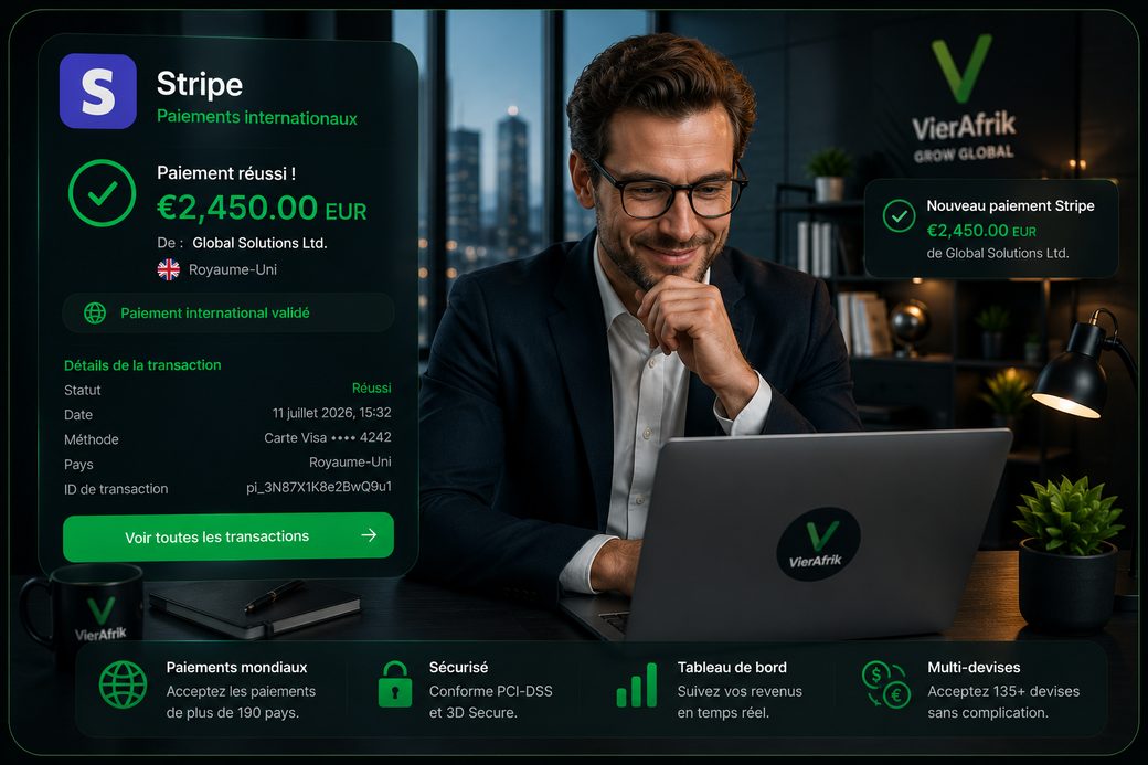 Stripe, paiements par carte dans 190+ pays